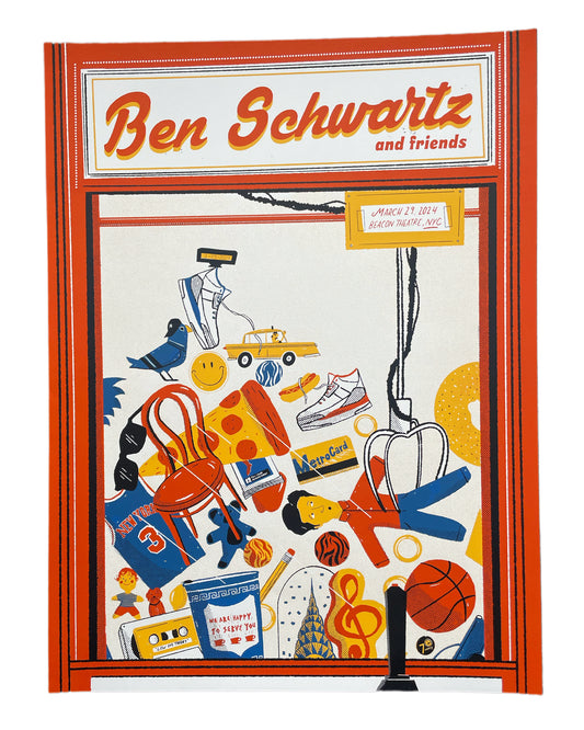 Ben Schwartz & Friends Beacon Theatre NY Poster - Not Signed