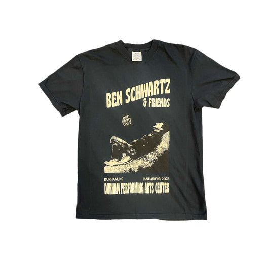 One Night Only Tee, Durham NC - Black